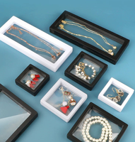Boîte de présentation de bijoux en film PE pour collier, boucles d'oreilles, bague, emballage de bijoux