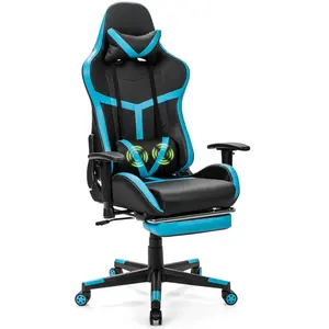 Ergonomic Backrest Seat Height Adjustable Swivel Recliner Racing Office Computer Chair Masters Series Pro Luxury XL Gaming Chair