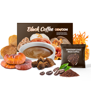 Hộp cà phê từ nhà sản xuất cà phê nấm Trung Quốc, nhãn hiệu riêng OEM, bao bì tùy chỉnh <span class=keywords><strong>4</strong></span> trong <span class=keywords><strong>1</strong></span>, cà phê hòa tan cao cấp Wuling, 10 hộp - Product Image 2