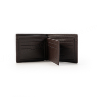 Dompet koin tempat kartu bisnis lipat Modern, dompet pendek minimalis pria, penutup ritsleting kulit asli buatan tangan