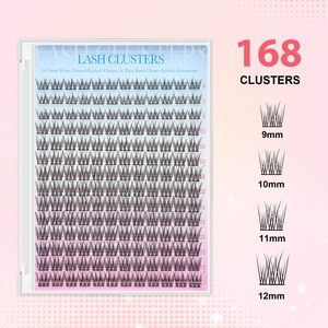 DIY Fan Eyelashes Extension DIY <b>Lash</b> Extension Kit 8 <b>Clusters</b> Volume <b>Lashes</b> Set - Product Image 5