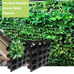 Искусственный вертикальные горшки для сада SL-XQ3319 модульный зеленый поддерживающую стенную систему, вертикальный садовый в виде зелёной стены использованный с цветком/Противоударная заданяя