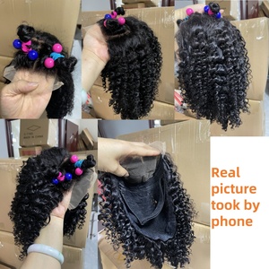 <span class=keywords><strong>Parrucche</strong></span> per Bambine con Capelli Intrecciati in Pizzo Senza Colla, <span class=keywords><strong>Parrucche</strong></span> Frontali in Pizzo per Bambini, <span class=keywords><strong>Parrucche</strong></span> in Capelli Umani per Bambini - Product Image 6