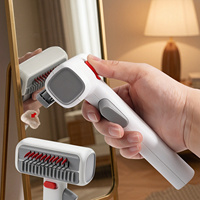 Nouvelle brosse de toilettage 2-en-1 pour chiens et chats, peigne autonettoyant pour l'élimination des poils morts, outil sûr pour enlever les poils flottants