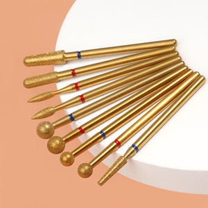 Punta per unghie diamantate di fascia alta in oro Super rivestimento per cura delle sbavature per cuticole professionali - Product Image 2