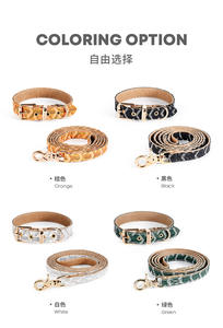 Accesorios para Mascotas Juego de <span class=keywords><strong>Collar</strong></span> y Correa de Cuero Suave de Lujo con Hebilla Metálica Ajustable para Perros Pequeños y Grandes - Product Image 6