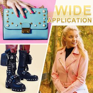 ชุดอุปกรณ์ยึดติดหนัง Uxcell หมุดโลหะทรงกลมแบบเห็ด ขนาดมิลลิเมตร สำหรับกระเป๋าถือ  หมุดโลหะแบบมีฐานเกลียว สำหรับงานฝีมือหนัง DIY - Product Image 6