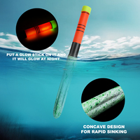 Vente chaude brillant chartreuse top 11in 11.5in 12in Bobber Flotteur Accessoires De Pêche Outils Canne À Pêche Cage Pêche Balsa Bois