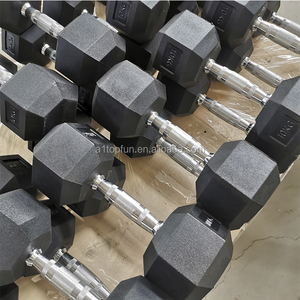 Thiết Bị Tập Thể Dục Chất Lượng Cao Tạ Bọc Cao Su Bộ Tạ Tập Gym Hình Lục Giác Không Thể Tháo Rời - Product Image 3