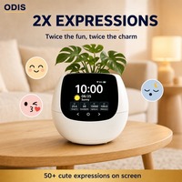 Moniteur intelligent de plantes ODIS, vente en gros directe d'usine, appareil de soin des plantes WiFi 4 en 1, écran LCD, température, humidité, lumière, eau