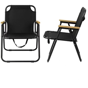 Gấp Cắm Trại Dã ngoại Bàn và ghế xách tay ghế 4way siêu nhẹ trở lại cao với chỗ để chân có thể điều chỉnh cắm trại ghế kim loại - Product Image 1