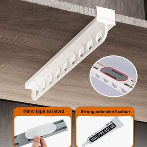 Riel Deslizante Extraíble para Pantalones, para Sala de Estar y Armario, Diseño Moderno Multifuncional, Soporte de Expansión sin Perforaciones - Product Image 5