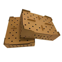 Vente en gros de papier découpé à l'emporte-pièce personnalisé transport volaille vivante carton ondulé boîte à poussins