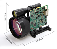 Module de télémétrie laser portable EYOUNG EFC-10000B 1535nm Erbium-Glass de qualité industrielle en alliage d'aluminium, portée de 13000m, précision de 1m