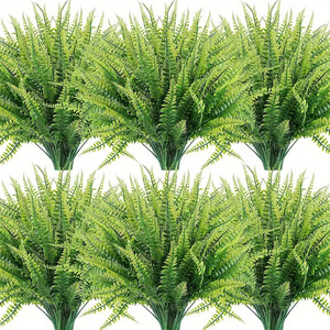 Plante artificielle en herbe persane « Riding The Wind », 10-30 cm, verte, pour décoration intérieure et extérieure, mariage, en plastique, haute simulation - Product Image 5