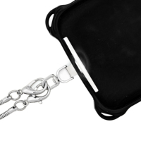 360 Rotation mise à niveau lanière de téléphone portable couleurs personnalisées Logo en forme de T Patch en métal en acier inoxydable CaseTab accessoire de corde
