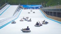 2025 Offre Spéciale bleu blanc aiguille champignon sec tapis de ski tapis extérieur parc jardin artificiel neige sèche pistes de ski piste