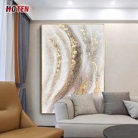 Moderne Simple Abstrait Peint À La Main Peinture À L'huile Original Couleur Décoratif Suspendu Toile Paysage Sujet Streamer