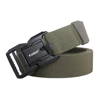 Ceinture tactique pour homme personnalisable, de qualité supérieure, durable, confortable, légère, en alliage d'aluminium, avec boucle magnétique, en sangle de nylon écologique