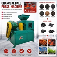 Presse à briquettes hydraulique compacte en forme d'oreiller pour la fabrication de briquettes de charbon de bois, de poudre de coke et de bio-charbon – Prix usine