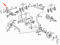 Bras de suspension inférieur avant gauche de haute qualité en alliage d'aluminium argenté avec garantie de 12 mois pour E60