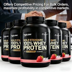 אבקת חלבון מי גבינה מבודד טהור 100%, ללא לקטוז, ללא גלוטן, עשיר בחלבון עם ויטמינים, 24 גרם חלבון, במבצע חם בארה\\\"ב ובאיחוד האירופי, ייצור לפי הזמנה (OEM/ODM) - Product Image 4