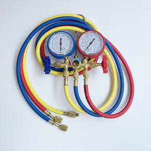 공장 가격 에너지 절약 산업 디자인 R22 매니폴드 게이지 세트 90cm 유연한 황동 충전 호스 HVAC 게이지 - Product Image 2