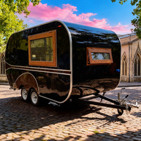 Nouvelle remorque mobile extérieure d'équipement de remorque de fourgonnette de nourriture de forme de bateau petite pour des boissons