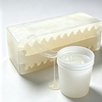Caoutchouc de silicone liquide utilisé pour la fabrication de moules artisanaux, semi-transparent, réglable en couleur et hautement flexible