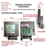 Compteur de Rameur en Plastique Résistant à l'Eau DT69 avec Écran Intelligent pour Application et Montre Connectée