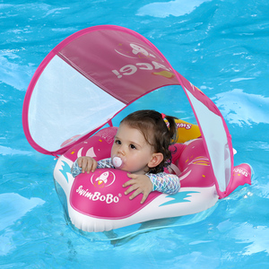 Swimbobo - Anillo Flotante Inflable Plegable <span class=keywords><strong>de</strong></span> Seguridad para Piscina para Niños, con Toldo para Bebés - Product Image 3