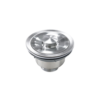 Filtro de Desagüe para Fregadero de Acero Inoxidable + Manguera Flexible de PP con Tapón Antirozor de Rosca, Salida de 1.22 pulgadas, 39.37 pulgadas de Longitud para Drenaje de Fregadero de Cocina