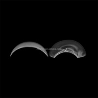 Pointes d'ongles en forme de cercueil extra courtes de 15 mm, à presser, en gel, à retirer, forme naturelle, ongles artificiels, 300 pièces