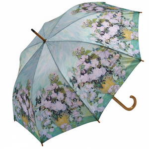 Ombrello in legno AU-02201 Van Gogh Art Design "rose bianche" - Product Image 1