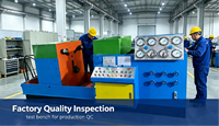 Banc d'essai hydraulique DN100 pour soupapes à mâchoires, pour le test de pression et de tenue des soupapes industrielles