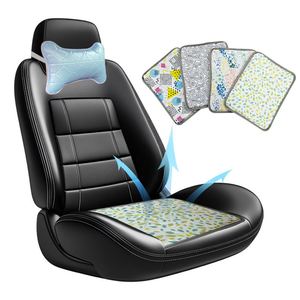 Funda de Asiento Refrigerante para Coche de Verano, Cojín de Asiento de Poliéster Estampado para Conductor de Autobús, Silla para Bebés en Coche/Autobús - Product Image 1