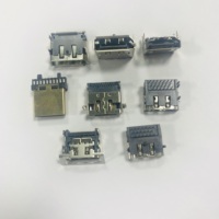Conector hembra Micro DIP USB Tipo B Enchufe USB en miniatura con conector Pin para conectores D-Sub de carga de teléfono celular