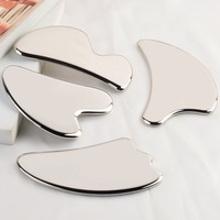 Haute qualité 304 acier inoxydable forme de lèvre grattage outil de Massage métal corps du visage Gua Sha grattage grattoir Drainage lymphatique