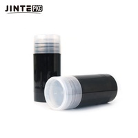 Flacon vide de déodorant noir rond de 30g, 50g, 75g, 90g, avec système de torsion, pour emballage de stick déodorant