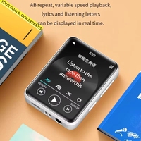 Mini lecteur MP3 portable BT 4 Musique Écran tactile Haut-parleur intégré Radio FM Enregistrement Livre électronique pour étudiant