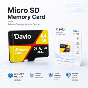 128GB <span class=keywords><strong>64GB</strong></span> Mini TF <span class=keywords><strong>SD</strong></span>-kaart V30 Plastic Compatibel met telefoon, gameconsole, camera, MP3, DVR - Product Image 1