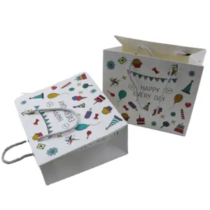 box bags printing paper Color gift Bag Paper product