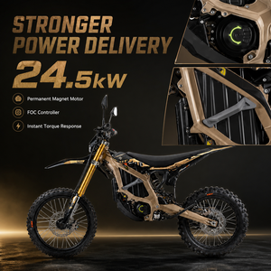 Zerogo 2026 Surron Ultra Bee 24.5kw 74V Nero Carbonio/Marrone Deserto Moto Fuoristrada Pronta per la Spedizione - Product Image 3