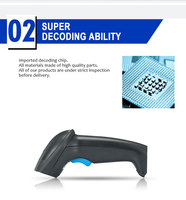 Escáner de Código de Barras 2D Inalámbrico Android Syble Factory XB-6255M 1D 2D QR PDF417, Lector de Códigos de Barras 2D Portátil con Cable, Gran Venta