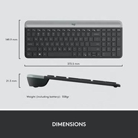 Logitech MK470 RGB için özel rus ergonomik kablosuz klavye Mouse Combos ofis PC mobil anahtarları bilgisayar dizüstü Tablet