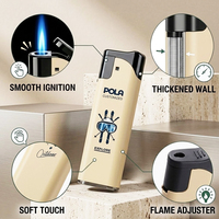 Briquet torche au butane certifié CE, toucher velours doux, Accendino, vente en gros, logo personnalisé, cadeau promotionnel