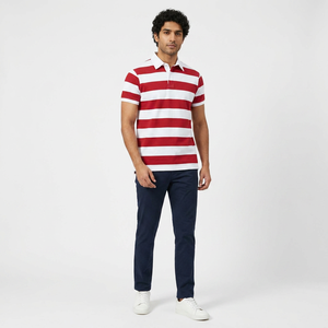 Nouveaux Polos de Luxe en Coton Lourd 180 GSM Tendance Été 2026 pour Hommes – Manches Courtes, Motif Uni, Service OEM – Nouvelle Arrivée - Product Image 1