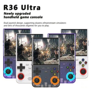 Consola de Juegos Portátil R36 Ultra con WiFi 64GB Linux Luz RGB <span class=keywords><strong>4</strong></span> Pulgadas Joystick Dual Reproductor de Videojuegos Retro - Product Image 1