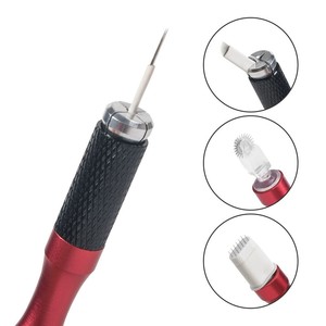 Metal Manual Microblading Pen <b>Holder</b> Reusable PMU Handle for Microshade Nano Ombre Brows Custom Logo - Product Image 2