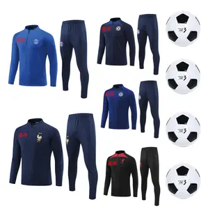 Personalizado 22 23 nueva temporada de secado rápido Jersey camiseta de fútbol hombres ropa uniforme sublimación fútbol Jersey Set Kits ropa de fútbol